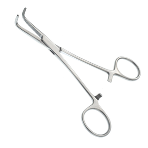 Gemini Forceps 8 Inch <b>Right</b> <b>Angle</b> Delicate Vascular Hemostatic Forceps Stainless Steel Surgical <b>Clamping</b> Instrument - Product Image 2
