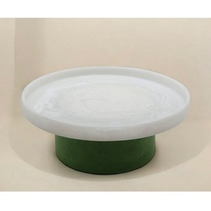 Cuenco de resina hecho a mano con base para regalos de Eid y Ramadán, decoración de mesa para bodas y fiestas, soporte de exhibición de resina fluida para chocolates y dátiles, platos. - Product Image 1