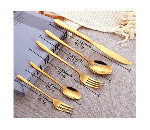 Juego de cubiertos de plata Cubiertos en metal Acero inoxidable Uso terminado para el hogar y la boda en todos los tamaños para la exportación - Product Image 5