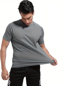 เสื้อยืดแขนสั้นผู้ชายคุณภาพสูง ปี 2026 ทรงปกติ สีพื้น ผ้าฝ้ายออร์แกนิค 100% ป้องกันรังสียูวี ระบายอากาศได้ดี เป็นมิตรกับสิ่งแวดล้อม - Product Image 4
