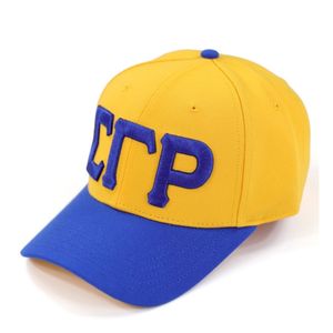 หมวกแก๊ปปักลายตัวอักษร Sigma Gamma Rho สีทอง หมวกเบสบอลปรับขนาดได้ หมวกกีฬาลำลอง แฟชั่นเครื่องประดับศีรษะ รับผลิตแบบ OEM ODM - Product Image 2