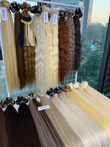 Extensiones de Cabello Virgen Vietnamita Súper Doblemente Tramado, Ondulado y Liso, Precio de Fábrica # PLA01 # 8 # Cabello de Alta Calidad - Product Image 4