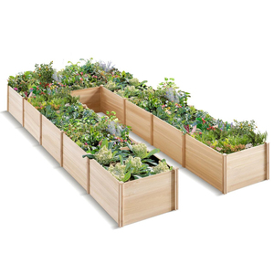Jardinière surélevée en bois pour l'extérieur avec pieds, pour légumes, herbes et fleurs, bac de culture robuste sur pieds pour balcon - Product Image 5