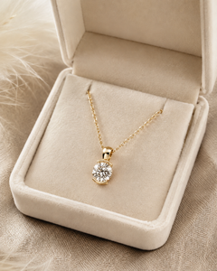 Collar con Colgante de Diamante Cultivado en Laboratorio con Certificado IGI de 1.50 CT, Oro Sólido de 14K, Joyería Fina Minimalista para Mujer, Regalo - Product Image 6