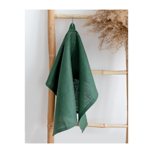 Essuie-vaisselle vert sauge uni à rayures utilitaires 20x30 pouces 450 GSM avec emblème de golf brodé 100% coton séchage rapide pour la vente au détail - Product Image 1