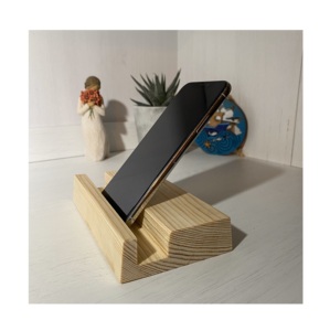 Mobile Phone Wooden Stand American Style Square Design Multi Function Hot Selling Office Desk Stand Customized Handmade - Product Image 2