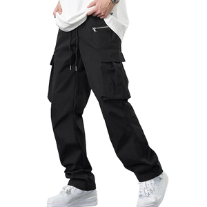 High Quality French Terry Cotton Oversized Baggy Sweatpants Custom Straight Curved Striped <b>Trousers</b> with <b>Drawstring</b> Rope - Product Image 5