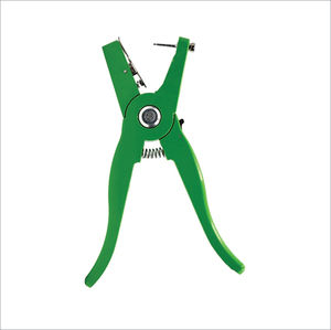 Applicateur d'étiquettes auriculaires pour animaux, ergonomique, réutilisable, haute précision, en acier inoxydable et plastique durable, pour bovins, ovins, caprins et animaux de grande taille - Product Image 1