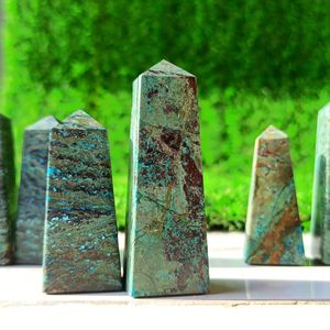 Torre de Cristal de Crisocola Natural Pulida, Piedra Curativa, Reiki, Meditación, Decoración Energética para el Hogar, Chakralume, Venta al por Mayor - Product Image 5