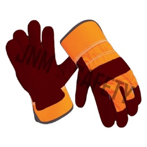 Gants de sécurité en cuir de vachette pleine fleur, résistants aux flammes, pour les travailleurs du bâtiment, gants de travail pour monteurs canadiens - Product Image 6