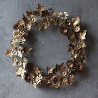 Guirnalda Decorativa Metálica Hecha a Mano, Redonda, Sin Luces, Artesanía Floral, Decoración de Pared - Product Image 6