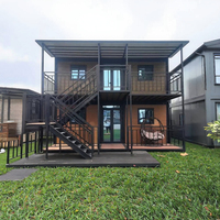 Maison préfabriquée en conteneur extensible très bon marché, 20 pieds, 40 pieds, en acier, pliable, villa préfabriquée, 4 chambres avec toilettes, usine