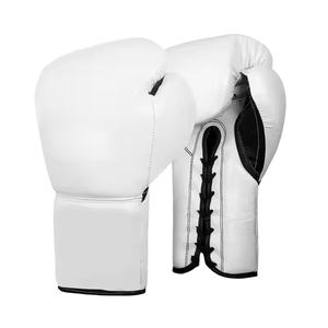 Alta calidad 2025 último logotipo personalizado colores ligeros guantes de boxeo de encaje suave OEM guantes de lucha de alta calidad de cuero - Product Image 1