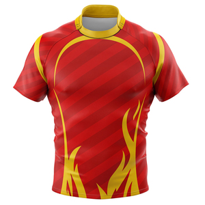 New 2026 Model Sublimation Printing Short Sleeve Rugby Jersey in Different Sizes 2025 High Demanded Solid Color OEM Service - Product Image 2