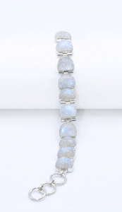 Pulsera de Piedras Preciosas Naturales Arcoíris con Plata de Ley 925 |   Pulsera de Piedras Preciosas Multicolores |   Joyería de Plata Hecha a Mano para Mujer - Product Image 2