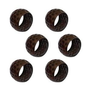 Juego de 8 servilleteros decorativos de hierro con acabado dorado pulido para decoración del hogar, para decoración de mesa, para mesa de comedor - Product Image 3