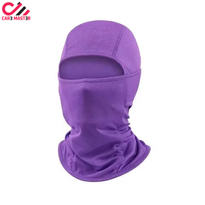 Pasamontañas de esquí a cuadros 100% algodón con bordado de logotipo personalizado, gorro de punto de 3 orificios para motocicleta, tallas y colores personalizables - Product Image 2