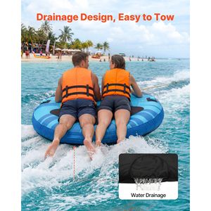 3-Rider Inflatable Boat Tubes 510lbs Capacity <b>Towable</b> Tubes for Water Sports 3-Rider Inflatable Boat Tubes 510lbs <b>Towable</b> Tubes - Product Image 6