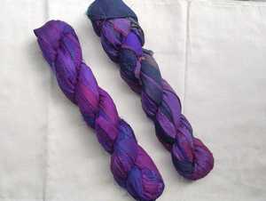 Hilo de Seda Reciclada Premium, Teñido a Mano, Tejido Reciclado para Crochet, Macramé, Tejido, Punto y Manualidades DIY - Product Image 2