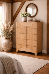 HAVSU Collection New Design <b>Rustic</b> High Grade Wooden Dresser <b>Cabinet</b> Bedroom Living Room Furniture - Product Image 6