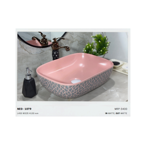 Lavabo de Cerámica de Alta Calidad Serie Neo 1077 con Acabado Brillante para Mueble de Baño Premium - Product Image 3