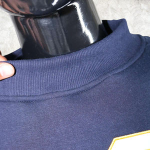 UCSB Letter Crew <b>Neck</b> Sweatshirt Custom Heavyweight <b>Mock</b> <b>Neck</b> Pullover Sweatshirt Cotton Fleece Oversized Streetwear Men OEM ODM - Product Image 4