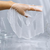 Masque en tissu non tissé Y246 hydratant et confortable à base de chitosane soluble dans l'eau et de gel d'organismes marins, pour le soin de la peau