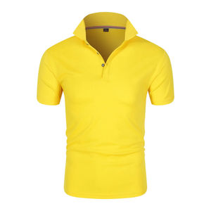 เสื้อโปโลผู้ชายลำลองสไตล์สปอร์ตและธุรกิจ แขนสั้นสำหรับฤดูร้อน ลายเรียบ มีทุกสี ผ้าถัก - Product Image 4