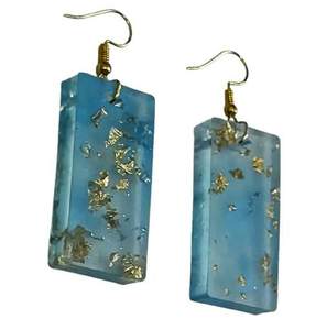 Handmade Designer <b>Resin</b> <b>Crafts</b> Earrings Luxury Finish Artistic Craftsmanship Fashion Styling Durable Fashion Accessories - Product Image 2