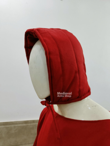 หมวกคลุมศีรษะแบบเย็บมือสไตล์ยุคกลาง บุผ้าฝ้ายอย่างดี สำหรับสวมใส่ใต้หมวกเหล็กและชุดเกราะ ใช้สำหรับชุดคอสตูมประวัติศาสตร์ - Product Image 5
