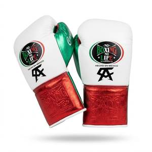 Gants de boxe en cuir rouge à doigts entiers, anti-humidité, avec fermeture à lacets, équipement d'entraînement d'arts martiaux pour adultes - Product Image 4