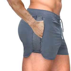 Pantalones Cortos Deportivos para Hombre, de Secado Rápido, para Gimnasio, Fisicoculturismo, con Bolsillos, de Moda - Product Image 1