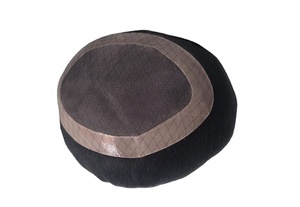Human Hair Mono Base Toupee Bonnet <b>Wig</b> for <b>Men</b> with Bangladesh Hair Patches and Taz Hair - Product Image 4