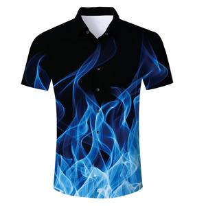 Chemises polo OEM personnalisées imprimées, chemises de pêche pour adultes, polos à manches courtes pour hommes avec boutons, polos de golf, polos sublimés - Product Image 1