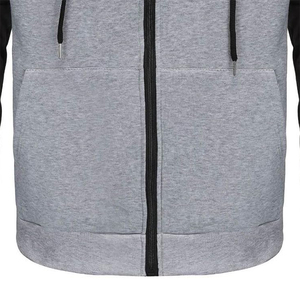 Sudadera con capucha completa personalizada para hombre – Sudadera con capucha de algodón de alta calidad, color sólido, con cremallera, cómoda, estilo urbano, OEM y de marca privada - Product Image 2