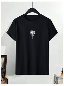 T-shirts graphiques personnalisés imprimés pour hommes, t-shirt noir à manches courtes, col rond, coupe classique, jersey en coton décontracté, en gros - Product Image 1