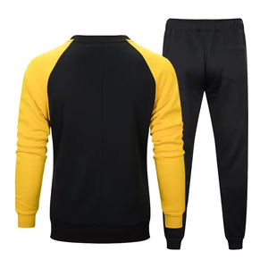 Nouvel ensemble de survêtement d'entraînement pour homme, uni, personnalisable, 2 pièces (haut et pantalon) - Product Image 4