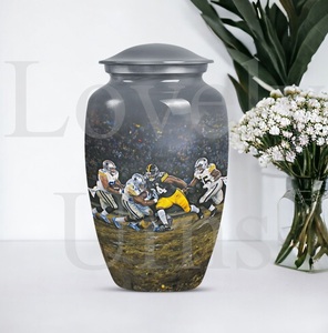 Urne commémorative pour joueur de football, urne pour cendres humaines, souvenir de crémation, urne décorative pour hommage sportif - Product Image 4