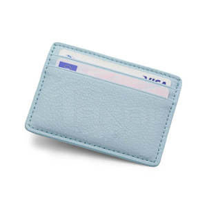 Portefeuille porte-cartes en cuir véritable, design simple avec fermeture ouverte, format court pour un rangement pratique des cartes de crédit – Meilleure vente - Product Image 5