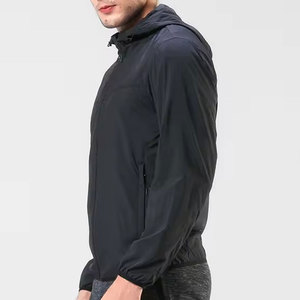 Veste d'extérieur pour homme, résistante à l'eau, séchage rapide, coupe-vent fin, à capuche, respirante, réfléchissante, décontractée - Product Image 3