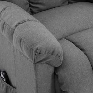 เก้าอี้ปรับเอนไฟฟ้าสีเทาอ่อน ผ้าโพลีเอสเตอร์ 100% โครงสร้างไม้อัดและเหล็ก - Product Image 6