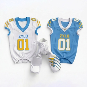 Ensemble Maillot et Short de Football Américain Personnalisé pour Hommes et Jeunes, Grande Taille, Respirant, Antibactérien, Séchage Rapide - Product Image 6