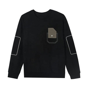 Sudadera Ligera para Hombre, 100% Algodón, Cuello Redondo, Color Liso, Transpirable, para Invierno - Product Image 1