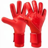 WARPRO INDUSTRY Men's Football Goalkeeper <b>Gloves</b> <b>Black</b> Orange <b>Latex</b> Full Finger Non Slip Quick Drying Breathable Pull-On Closure - Product Image 2