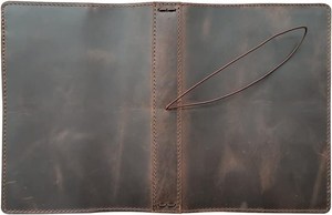 Personalized Leather <b>Journal</b> Hardcover Notebook Gift for Men Women name Engraved Dark Brown <b>Travel</b> Diary Sketchbook - Product Image 3