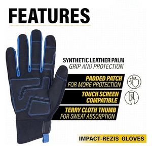 Guantes de Seguridad de Invierno de Cuero Transpirables, Antideslizantes, con Protección UV, Resistentes al Agua, de Alta Calidad - Product Image 5