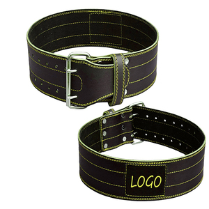 Cinturón de Cuero para Levantamiento de Pesas, Cinturón de Gimnasio de Cuero Genuino de Alto Rendimiento, Diseño de Estabilidad para la Espalda, Suministro OEM - Product Image 2