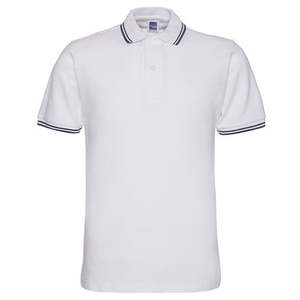 Camiseta Polo de Manga Corta para Hombre, 100% Algodón Lavado, Cuello Redondo, Lisa, Informal, Transpirable, con Logotipo Personalizado - Product Image 2