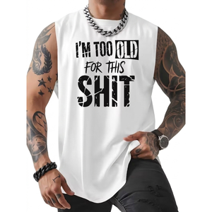 Débardeur de plage pour hommes en gros, style hawaïen, imprimé floral, sans manches, séchage rapide, idéal pour les vacances - Product Image 1