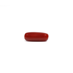 Natural Red Coral Loose Gemstone 6.65 Carat Oval Cut 10x12mm for Fine Jewelry - Product Image 1